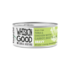 WhiskinGood Wellness Solutions Tuna & Chic w/Carrot, Beets & Kale Gravy 70g, 508987, cat Wet Food, WhiskinGood, cat Food, catsmart, Food, Wet Food